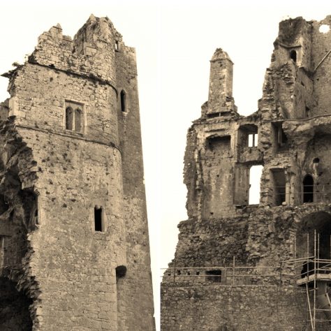 Askeaton Castle: Two sides of castle keep | Joseph Lennon