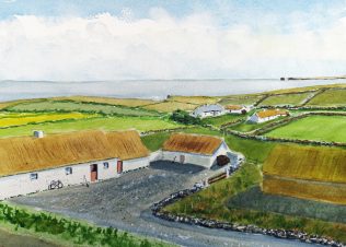 Michael's old house in Muingelly, Co Mayo, painted from memory | Michael Diamond