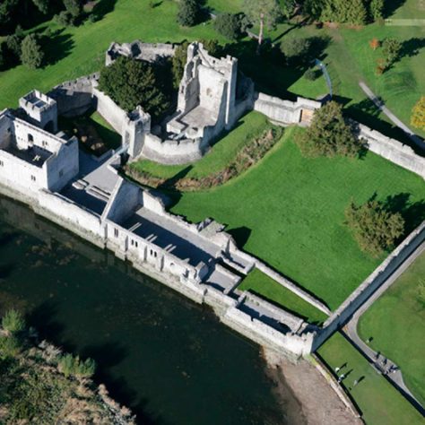 Adare Castle: Aerial view | Image courtesy of the OPW/Heritage Ireland