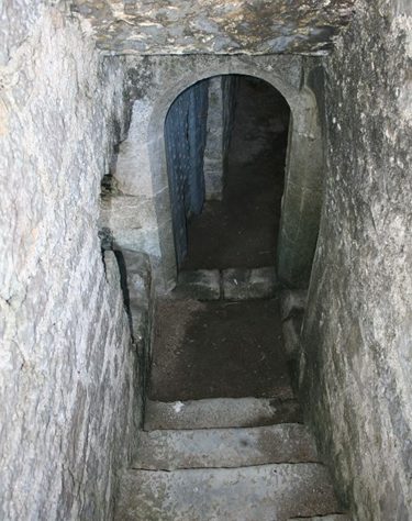 Askeaton Castle: Stair to 'original' door in keep | Joseph Lennon