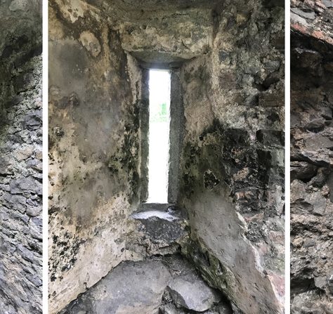 Ballinahinch Castle: Different shaped adjacent windows. | Joseph Lennon