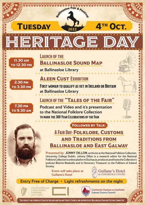 Ballinasloe Heritage Day, 4 October 2022 | Galway County Council