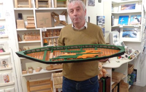 Racing currach model from Dingle