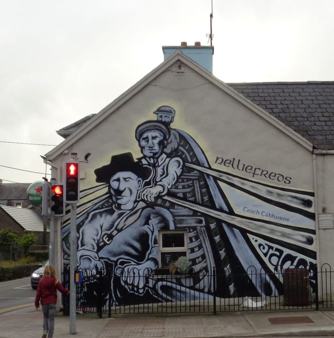 The currach mural in Dingle | Bernd Unstaedt